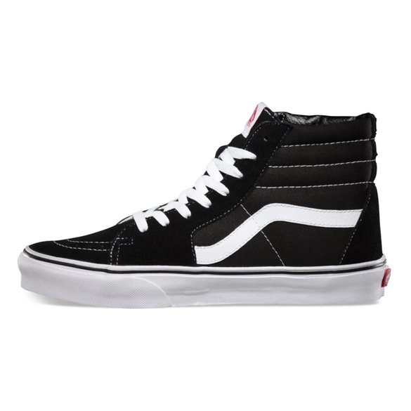 vans ward hi black and white